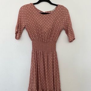 Heart & Hips Pink Polka Dot Dress